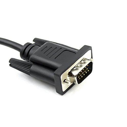 Tolako VGA Male to HDMI Cable Adapter Converter for Desktop PC/Laptop/Ultrabook 1080P High Definition with Audio Support