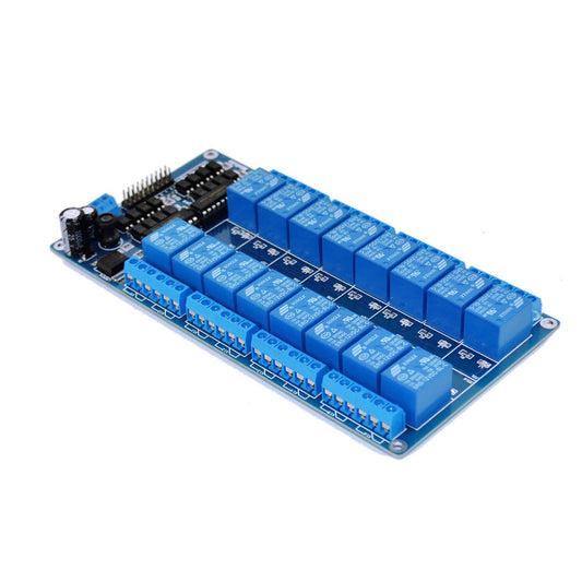 Tolako 16 Channel Relay Module Board for Arduino with Optocoupler Protection Works with official Arduino Board